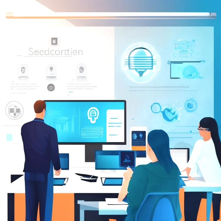 Darstellung eines Netzwerks mit Sicherheitssymbolen